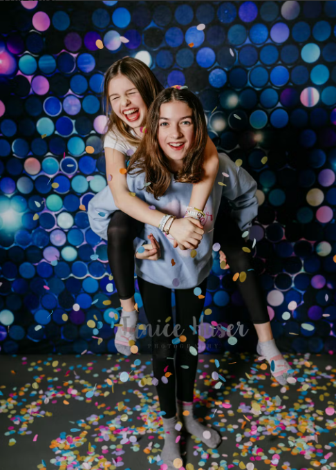 Kate Blue Light/Sequin Backdrop 